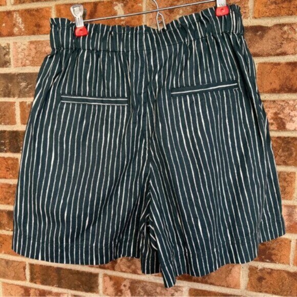 Marimekko Uniqlo  * Women's Shorts, Linen Blend, Pockets ,Green, High Waist - Picture 3 of 14